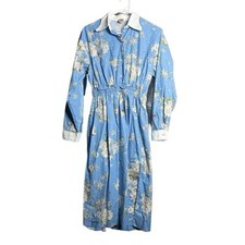 No. 21 Alessandro Dell’Acqua Floral Midi Shirt Dress IT 38 XS Made in Italy