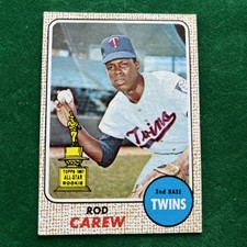 1968 Topps - Rod Carew #80 Rookie Card For The AL Rookie Of The Year!!!
