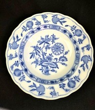 Antique G & W "Late Mayers"/Gildea & Walker Blue Onion Dinner Plate 1886 England