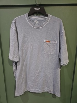Pendleton Deschutes Pocket T Shirt Mist Blue Cotton Jersey Size XL Soft Classic 