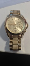 Michael Kors Women's Gold Tone Watch MK-5605 Bradshaw, Needs Battery
