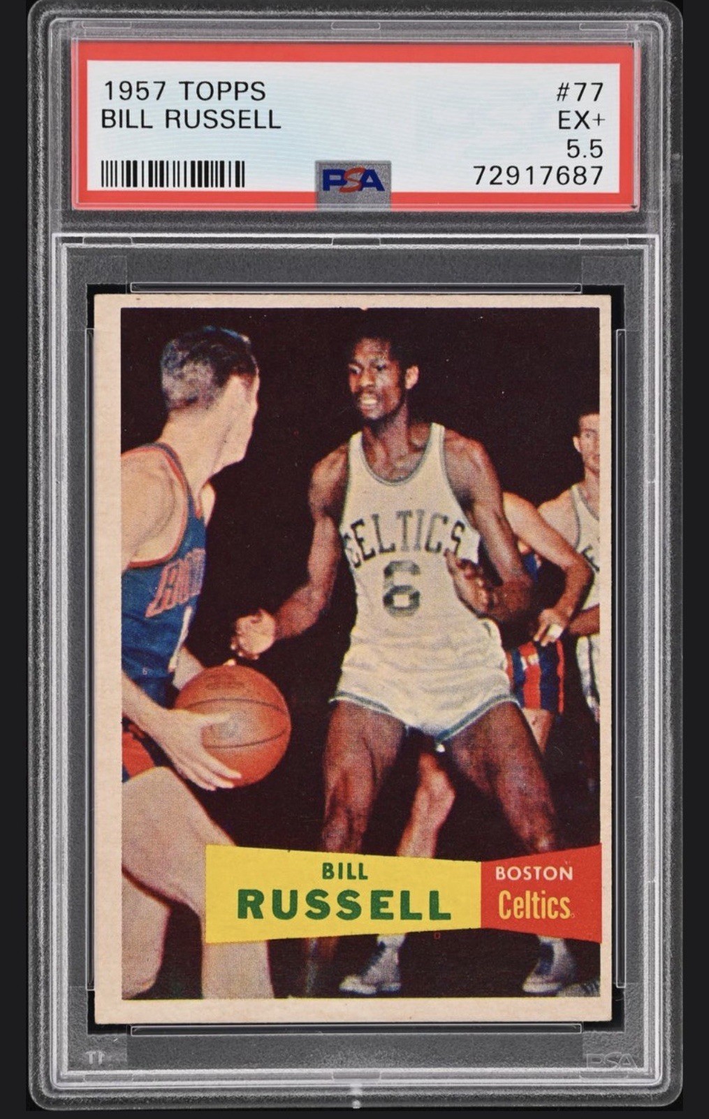 1957 Topps Bill Russell PSA 5.5 #77 Boston Celtics