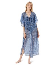 Michael Kors Women's Bathing Suit Coverup Swim Cover Up Midi Caftan XS/S