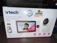 VTech VM919HD Baby Video Monitor 7" 720p LCD   White/Wood   Open Box