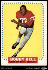 1964 Topps #90 Bobby Bell Chiefs RC HOF 3 - VG