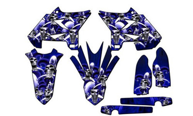 2008-2014 Passt Für UFO RESTYLE YZ 125 JESTER Blau Senge Grafik Kit Kompatibel