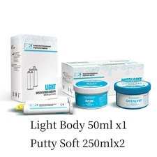 Dental Vinyl Polysiloxane Impression Material Light Body and Putty Soft kit