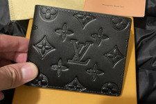 Louis Vuitton Eclipse LV Monogram Black Leather Bifold Wallet