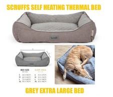 SCRUFFS GREY THERMAL  BOX BED SIZE 90 x 70cm XL   £79.99 OUR PRICE £39.99