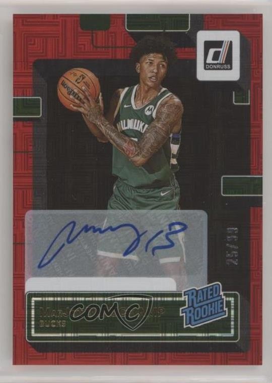 2022-23 Donruss Choice Red Signatures 25/99 MarJon Beauchamp Rookie Auto RC 12ny