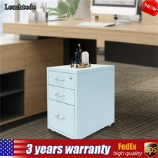 3-Drawer Filing Cabinet Vertical File Cabinet Lockable Office Storage Drawers