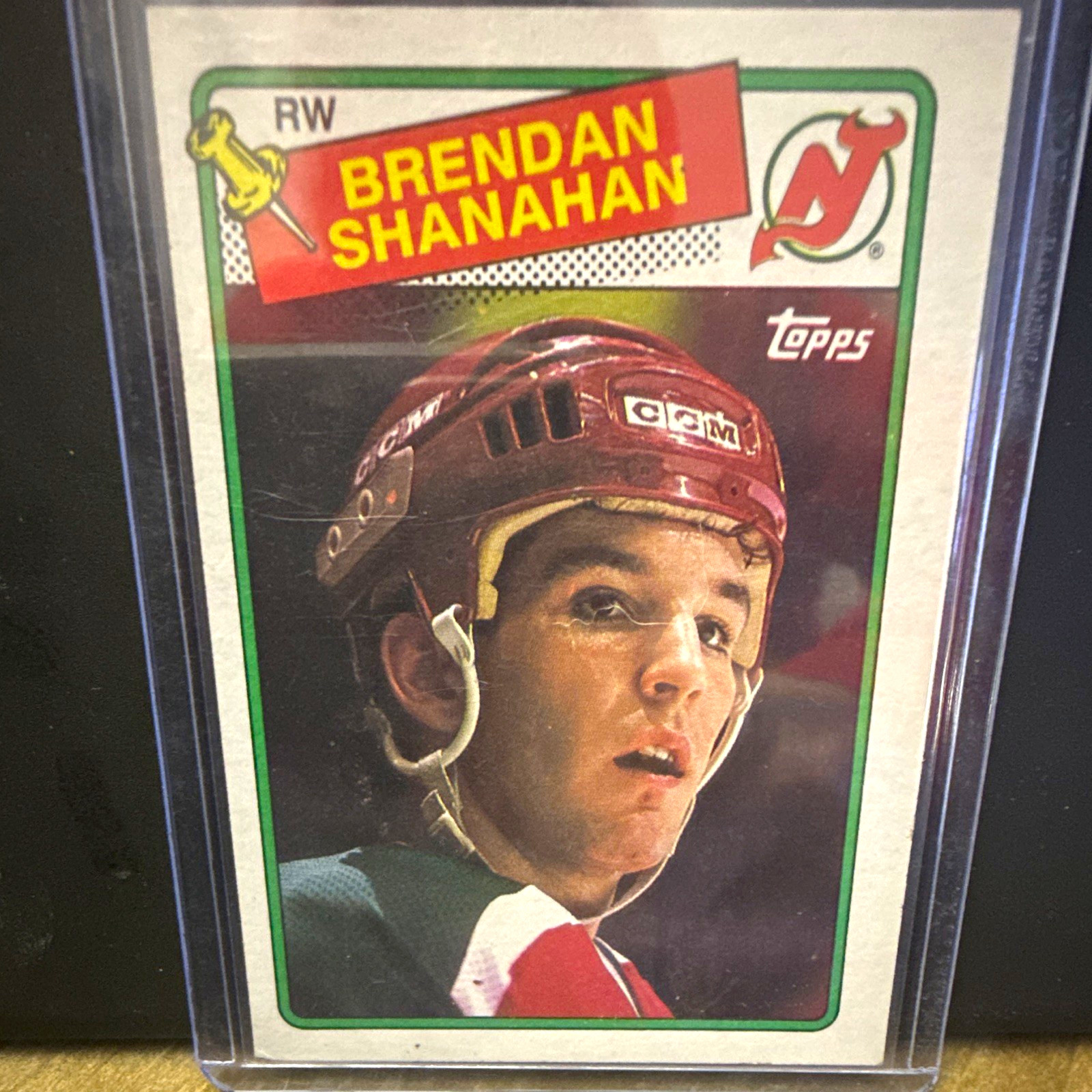 Topps 1988-89 Brendan Shanahan #122 RC Rookie Base New Jersey Devils