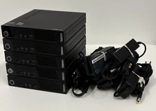 Lot of 5 Lenovo ThinkCentre M93p Tiny PC - i5-4570T, 8GB RAM, W/ AC Adapter