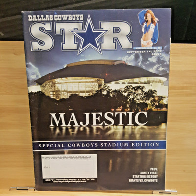 Dallas Cowboys Star Magazine September 14th 2009 volume  35 Number 13    E385