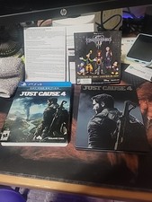 Just Cause 4 Day One Steelbook - PS4 Case and Inserts And Slip Cover - NO GAME