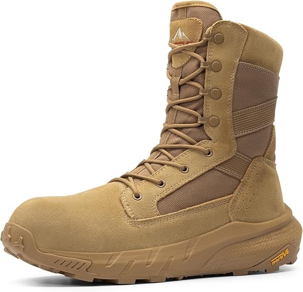 &rsquo;s Composite Toe Tactical Work Boots Lightweight Side Zipper Boots Wide Size