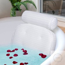 Bath Pillow for Bathtub Support Neck,Head and Back with Non-Slip Suction Cups