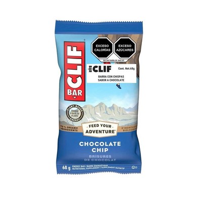 CLIF Bar Energy Bar, Chocolate Chip, 2.4 Oz, 12/box