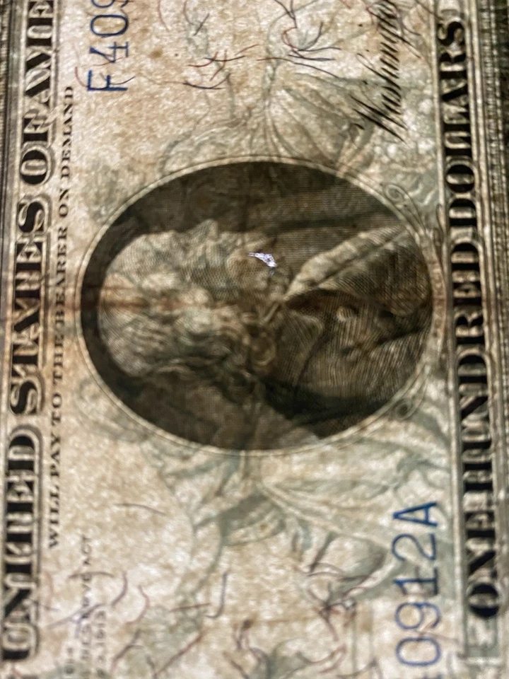 1914 $100 Atlanta Federal Reserve Note Fr#1104 - Image 3 of 3