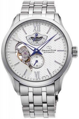 ORIENT STAR Herrenuhr br />RE-AV0B01S00B Skelett Weiß Kleine Sekunde Ve