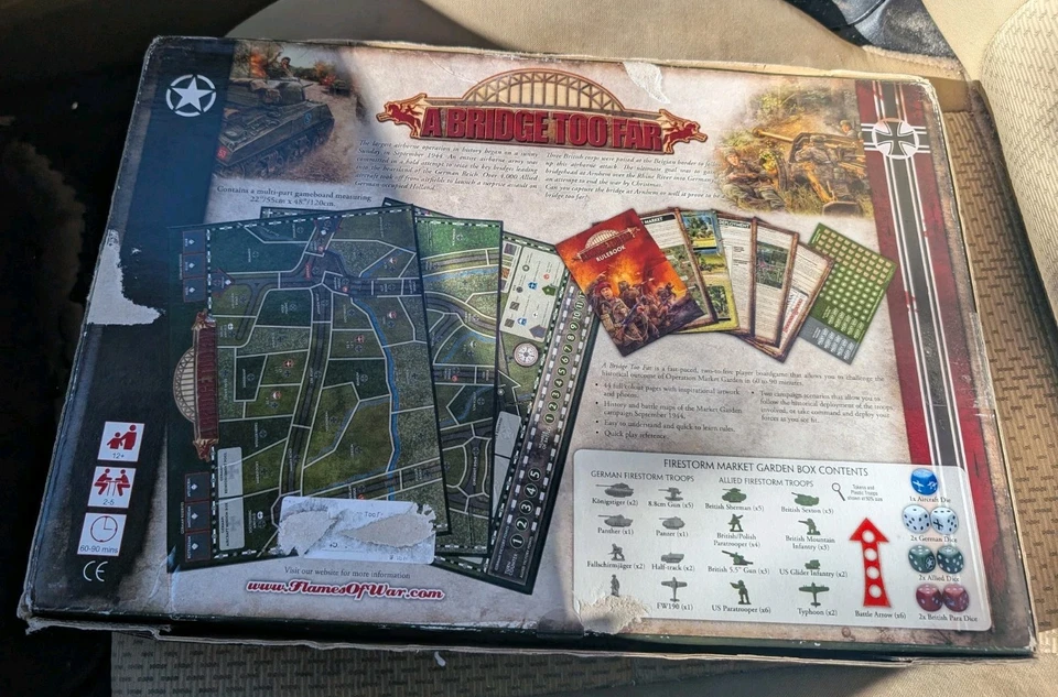 A Bridge Too Far Operation Market Garden Board Game Unpunched Paper Loss On Box - Image 4 of 4