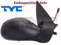Tyc 326-0016 AußEnspiegel Links Spiegel AußEn FüR Peugeot