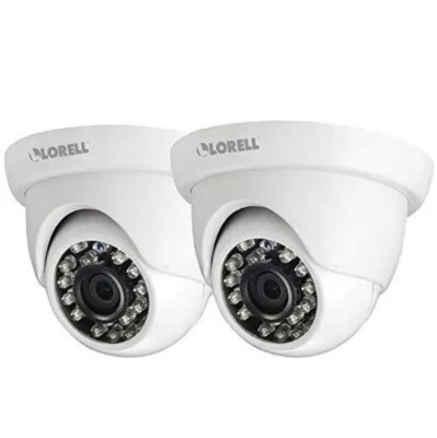 Lorell 5 Megapixel HD Surveillance Camera - 2 Pack - Dome (llr-00223)