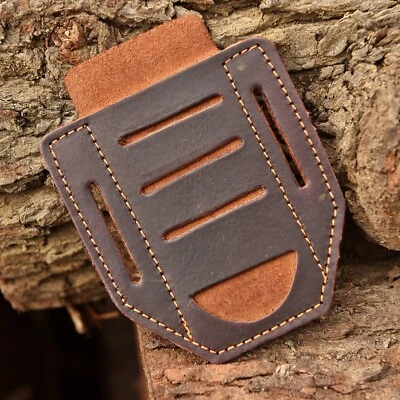 AJ SANITY Handmade Belt Organizer Multitool Leather Sheath LeatherMan Knife Flashlight