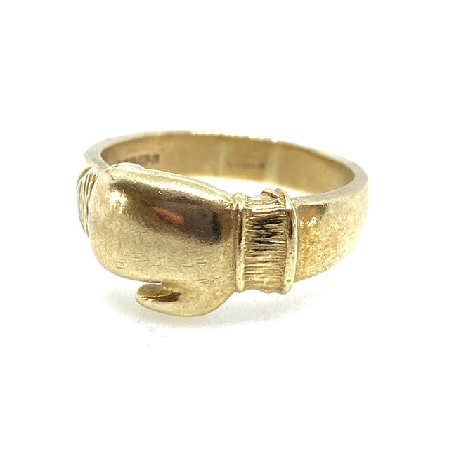 Gold Boxing Glove Ring 9ct Yellow Gold Boxing Ring Solid Gold Men’s Ring Boxer eBay