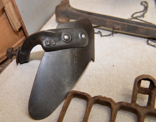 Planet Jr. & Iron Age garden cultivator attachments tiller hiller plow row mark - Picture 7 of 15