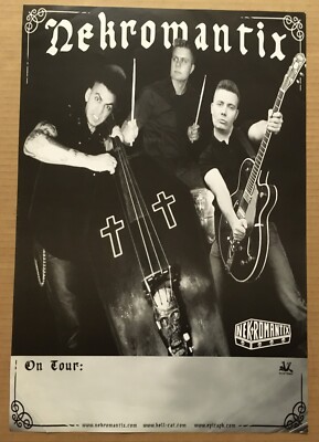 NEKROMANTIX Rare 2007 PROMO POSTER for Life CD USA 13x19 Never Displayed