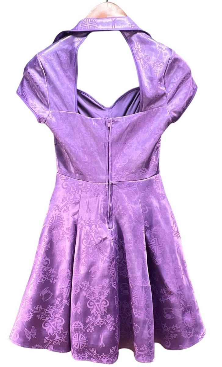Disney Alice Through The Looking Glass Hot Topic Exclusive Purple Mini Dress  XS | eBay
