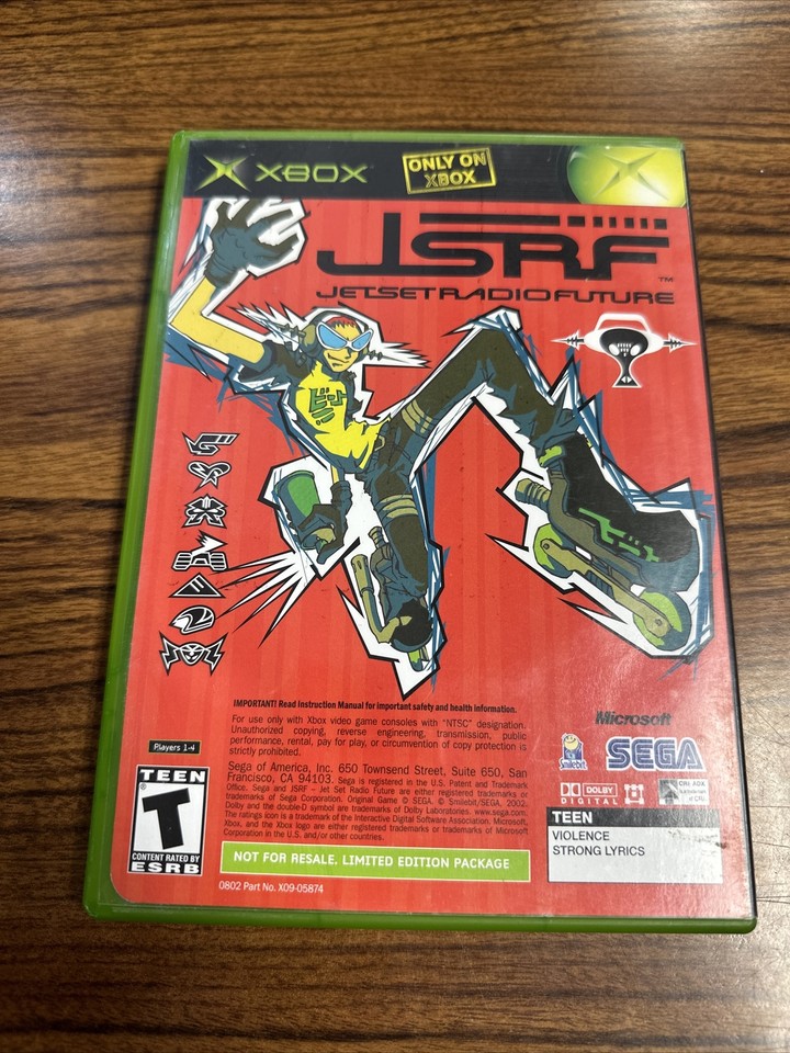 JSRF Jet Set Radio Future & Sega GT 2002 (Original OG Xbox