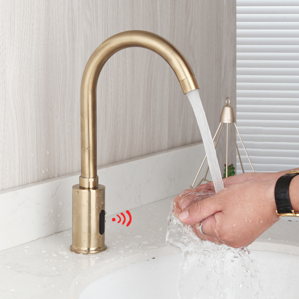 Touchless Bathroom Automatic Hands Free Mixer Sensor Faucet Basin