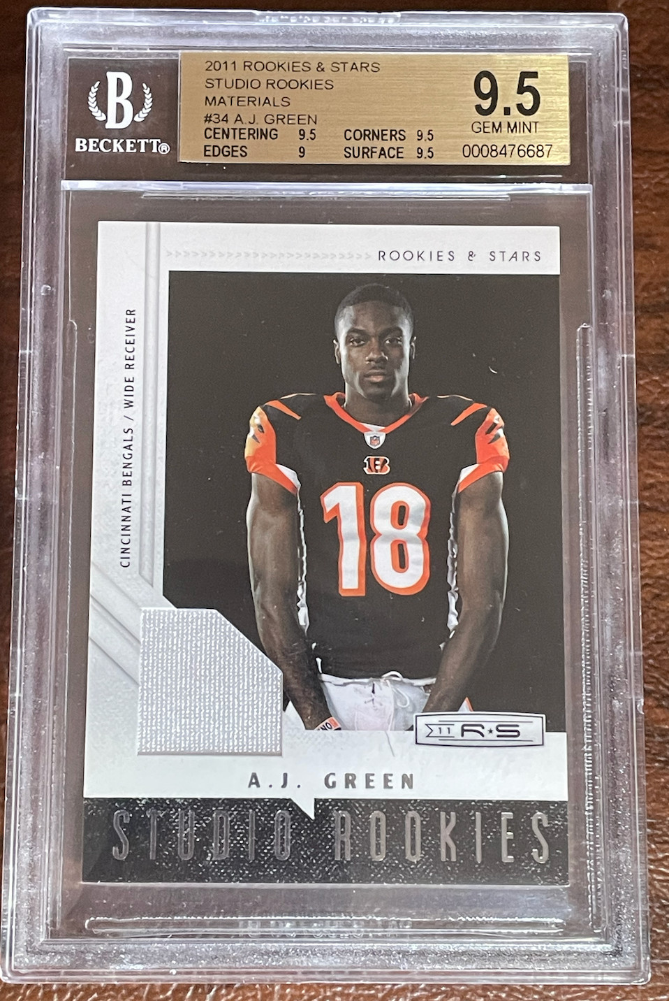 AJ Green Panini Rookies & Stars Studio Rookies #34 Black