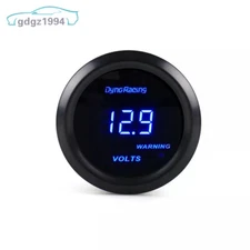 Volt meter 2" 52mm Digital 8-18V Instrument Gauge Black Face Blue Led Auto Parts