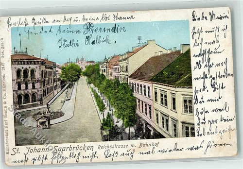 39226237 - 6600 St. Johann Reichstrasse m. Bahnhof Saarbruecken 1901