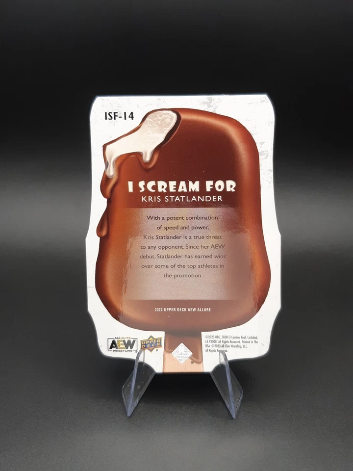 2022 Upper Deck AEW Allure - Kris Statlander ISF-14 - I Scream For Die Cut - Image 2 of 2