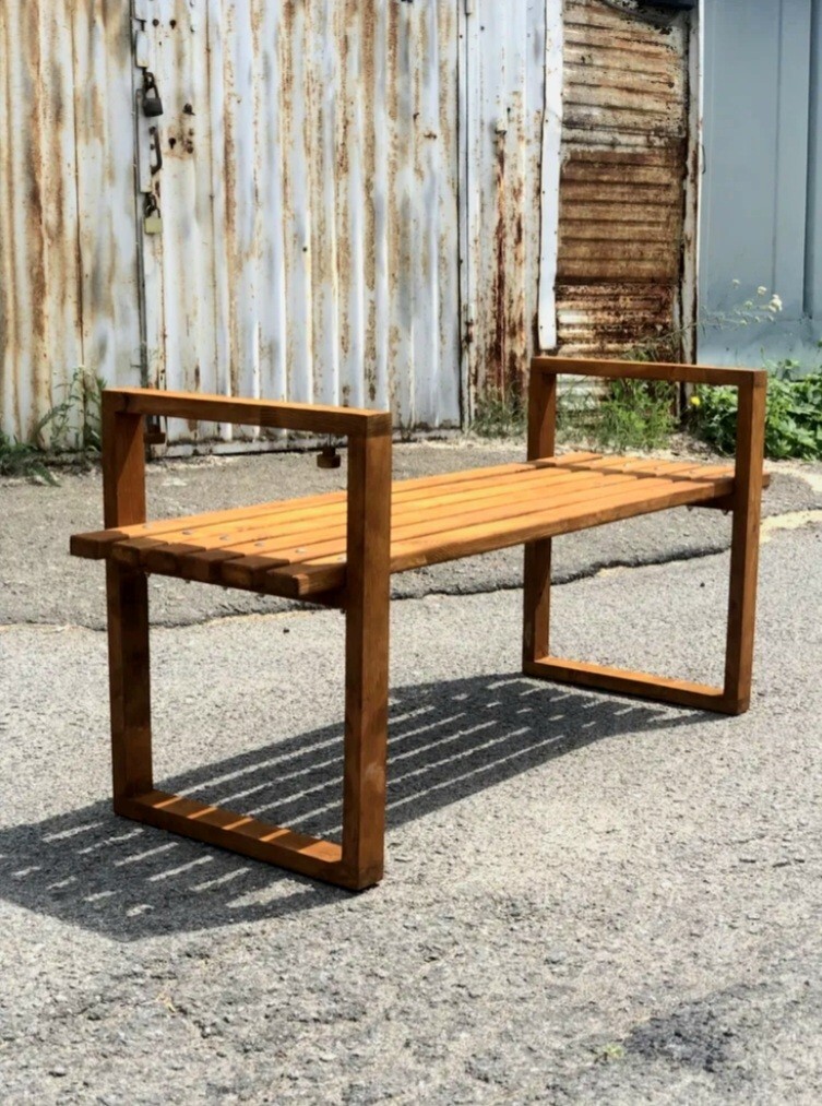 Handmade Wooden Garden Bench eBay