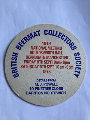 Boddingtons Bierdeckel UK Kat Nr 22. 1978. British Beermat Collectors Society Bier