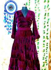 Boho Style Flowy Skirts and Ruffle Sleeve top Set, 70s, 80s, two piece Set