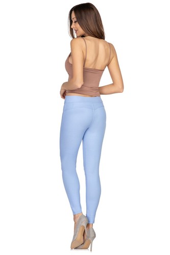 Ladies High Waisted Cotton Leggings Drawstring Full Length Stretchy Pants FS323 - Picture 11 of 13