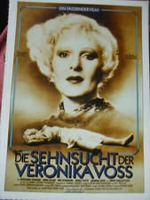 Die Sehnsucht der Veronika Voss ♦ 1982 ♦ Filmkarte Cinema - Rainer W. Fassbinder