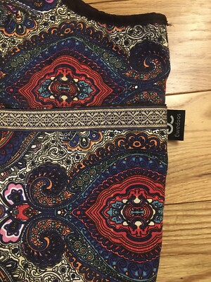 Sac à Tapis De Yoga Ewedoos – Toile Paisley Multicolore, Poche Extérieure Zip