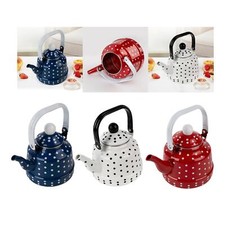 Enamel teapot for electric hob 1100 Ml hot water boiler for halogen cooker