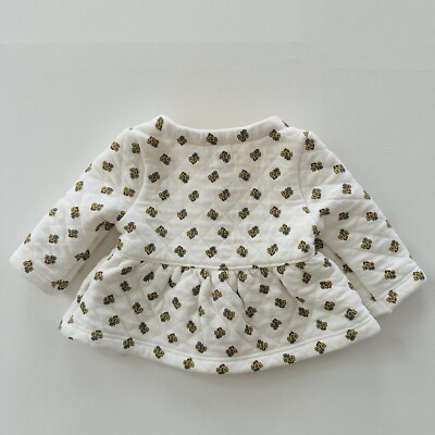 Carter's Newborn Baby Girl Quilted Floral Jacket Cardigan | eBay