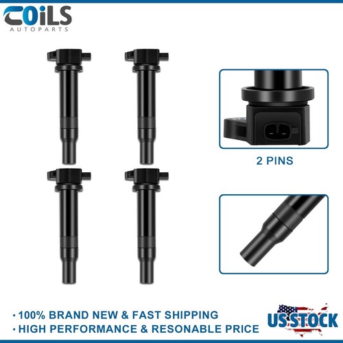 4 Ignition Coil Pack For Hyundai Accent L4 1.6L Kia Rio5 Rio 2006 2007