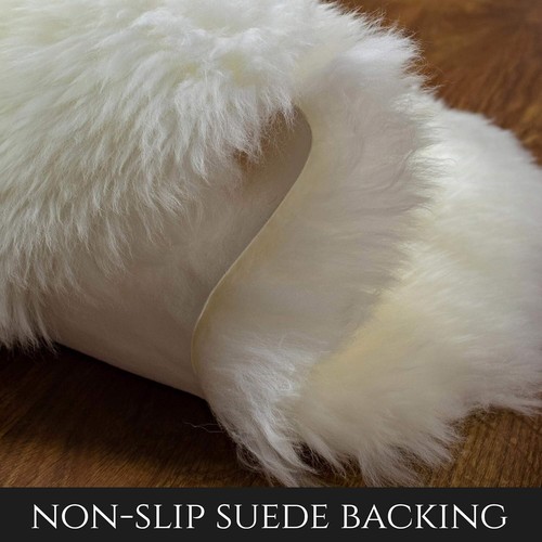 Natural Fluffy Sheepskin Rug - 2' x 3' - Perfect for Bedroom & Living Room - Picture 11 of 11