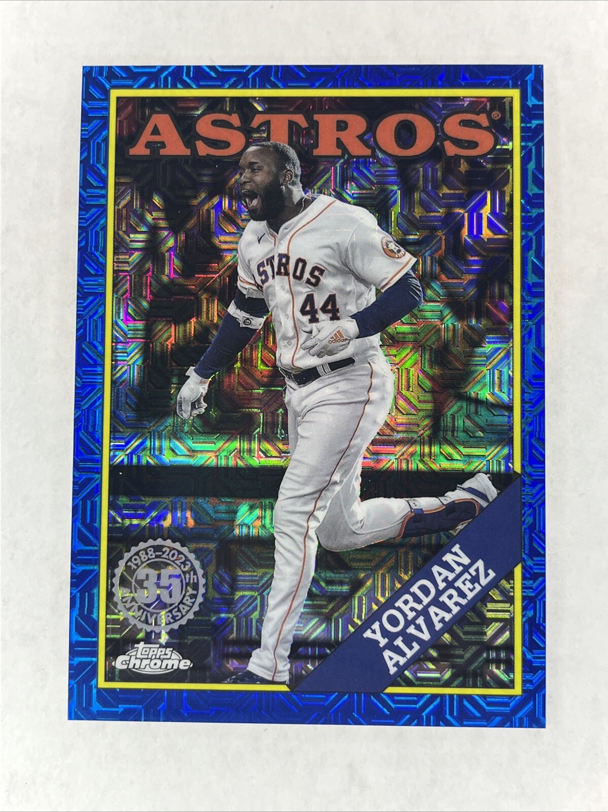 2023 Topps Chrome Silver Pack #T88C-82 Yordan Alvarez 1988 Blue Mojo 007/150