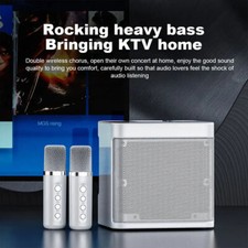 Wireless Bluetooth Speakers with 2 Microphone Karaoke Singing Machine
